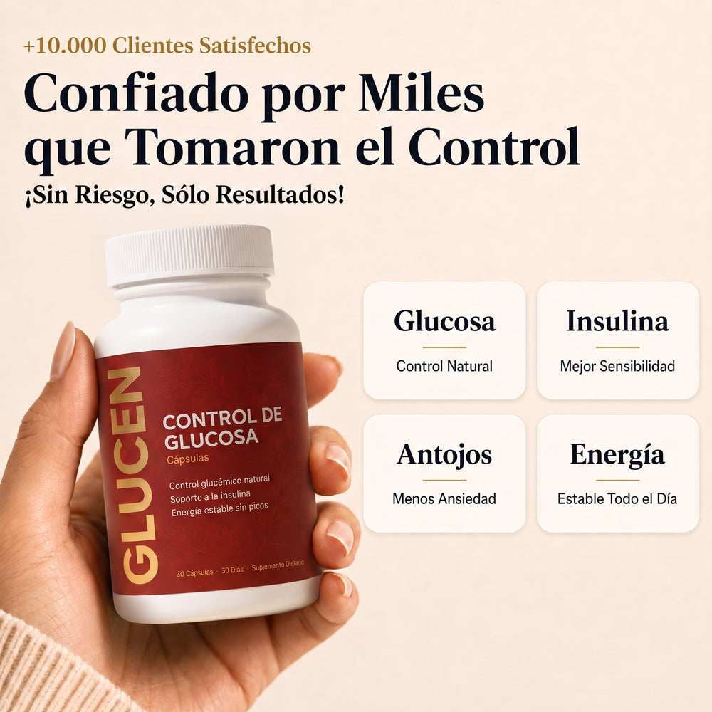 Beneficios de GLUCEN: glucosa, insulina, antojos y energía